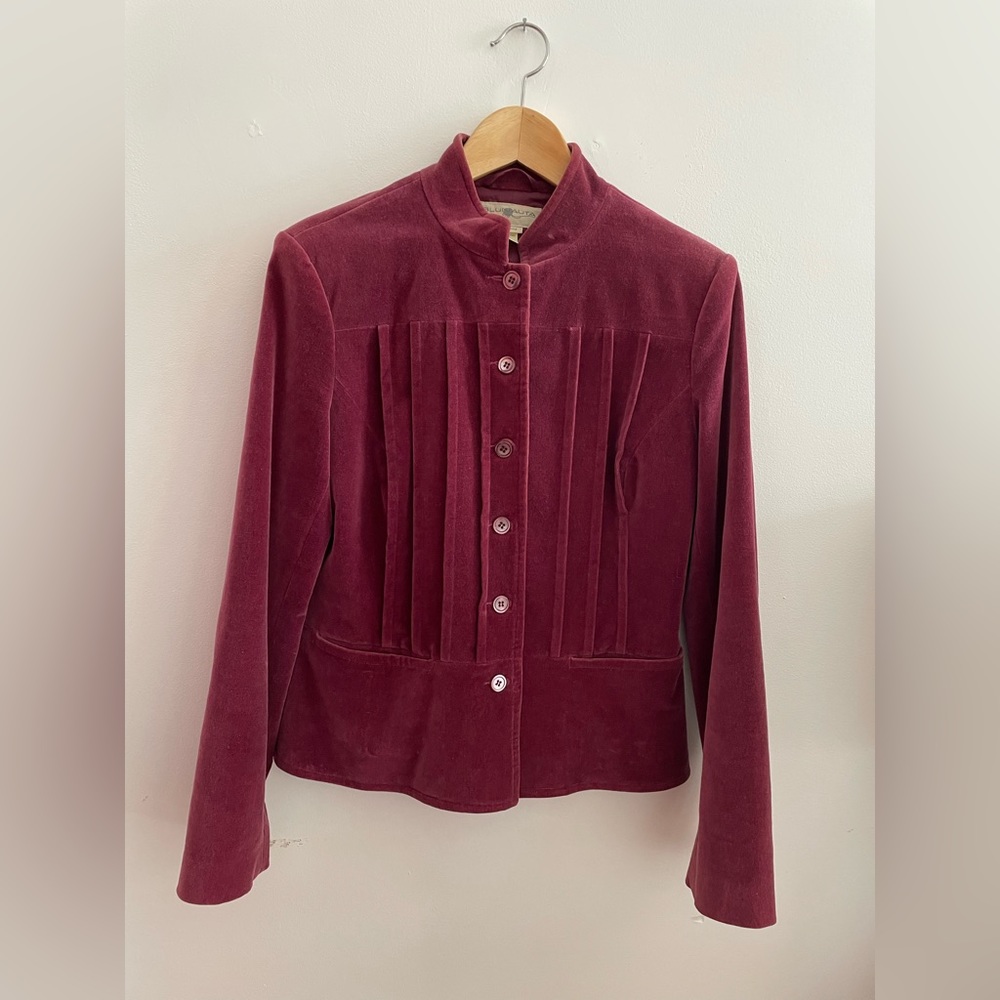 Blunauta Eggplant Velvet Italian blazer